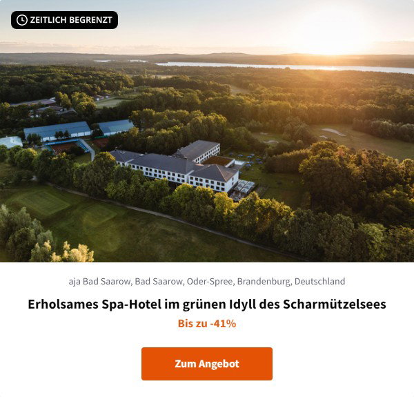 Erholsames Spa-Hotel im grünen Idyll des Scharmützelsees
