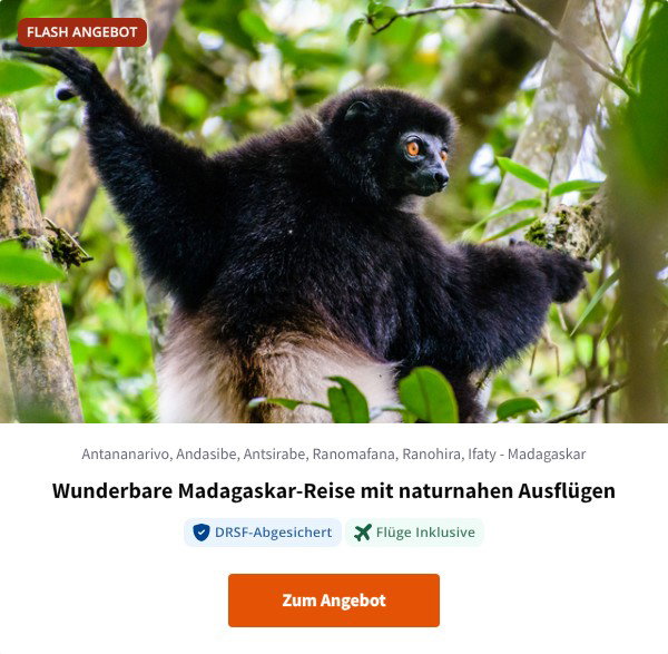 Wunderbare Madagaskar-Reise mit naturnahen Ausflügen