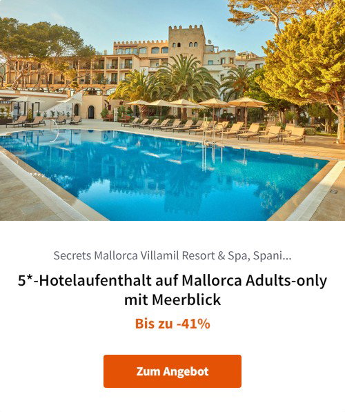 5*-Hotelaufenthalt auf Mallorca Adults-only mit Meerblick