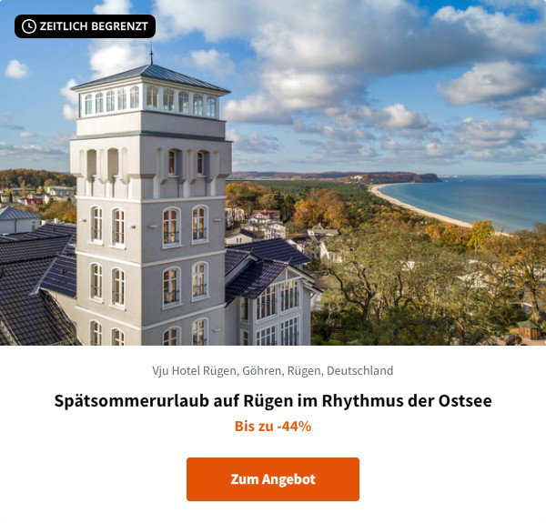Spätsommerurlaub auf Rügen im Rhythmus der Ostsee
