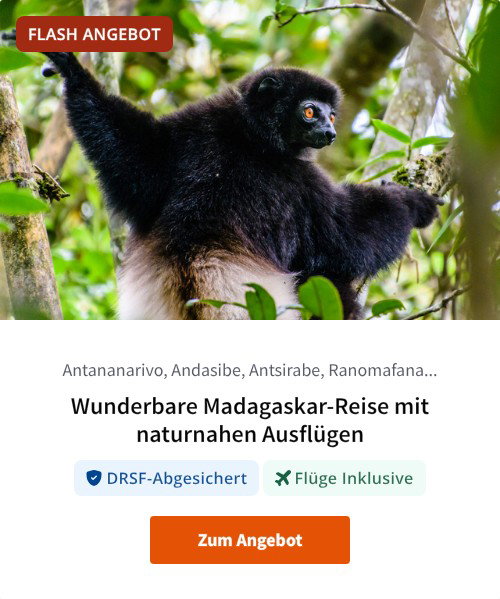 Wunderbare Madagaskar-Reise mit naturnahen Ausflügen