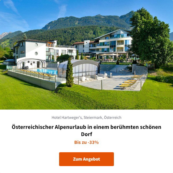 Österreichischer Alpenurlaub in einem berühmten schönen Dorf
