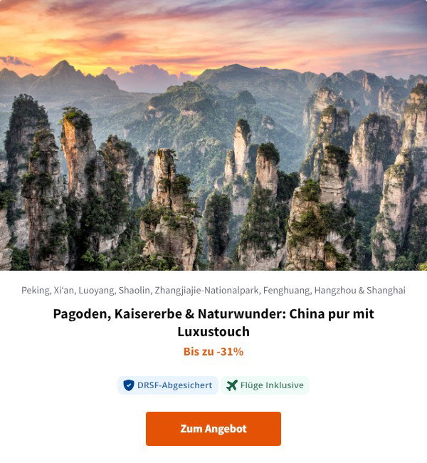 Pagoden, Kaisererbe & Naturwunder: China pur mit Luxustouch