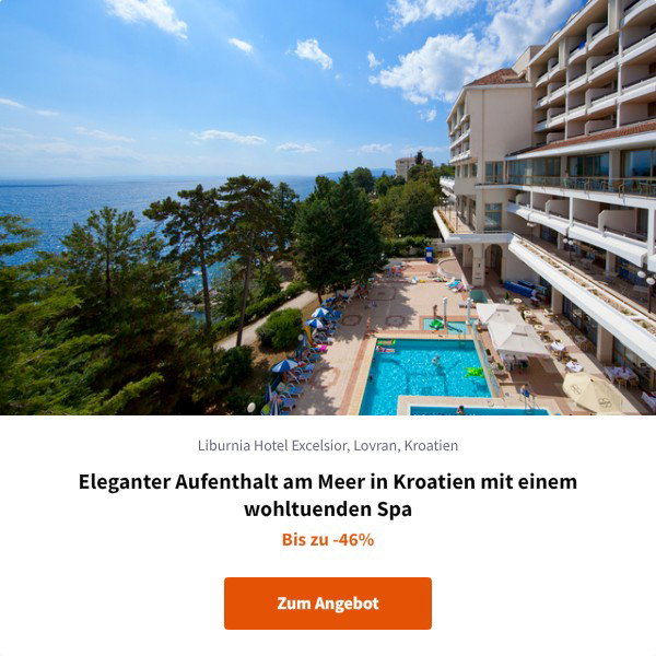 Eleganter Aufenthalt am Meer in Kroatien mit einem wohltuenden Spa