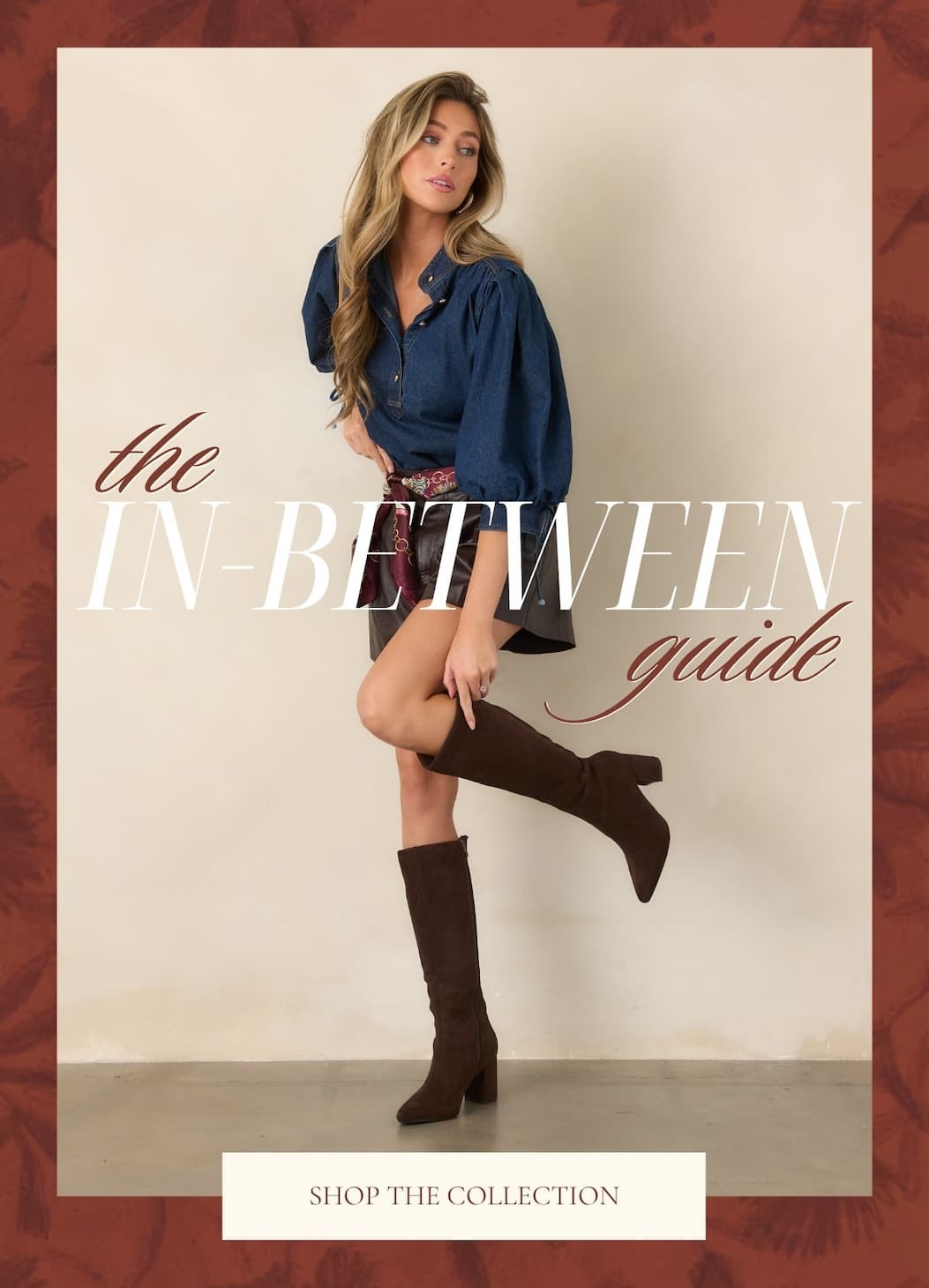 "The in-between guide. Shop the collection."