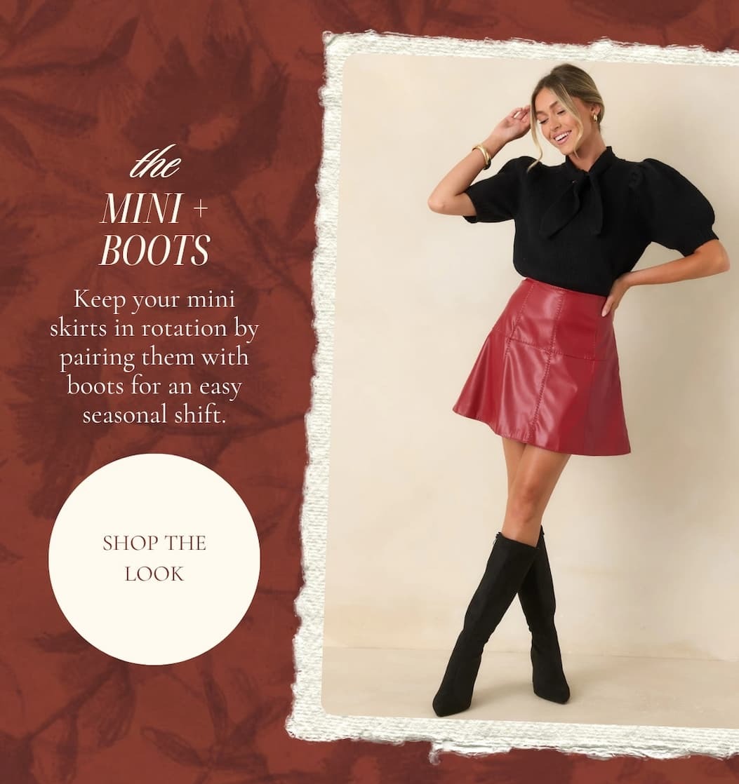 "The mini + boots."