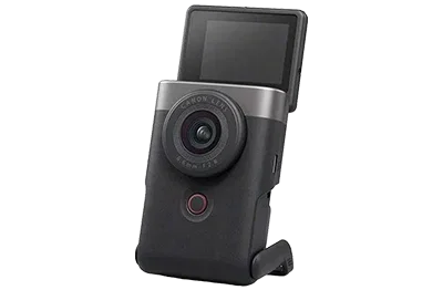 Canon PowerShot V10 Vlogging Kit - Silver Accent