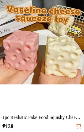 1pc Realistic Fake Food Squishy Cheese Toy, Moldable Squishies, Cheese, Cute Gift, Birthday Gift, Stress Relief