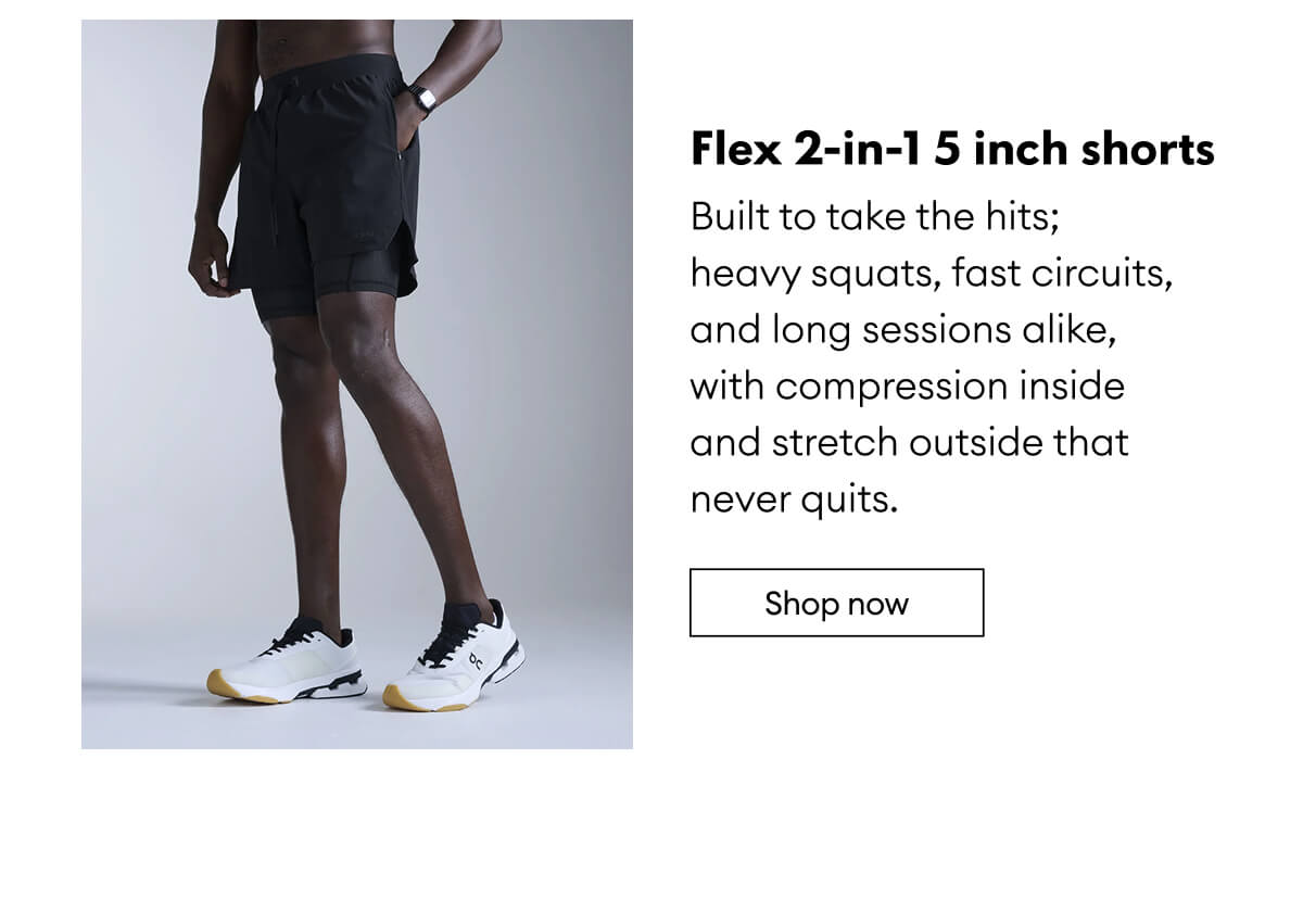 Flex 2-in-1 5 inch shorts | Shop now 