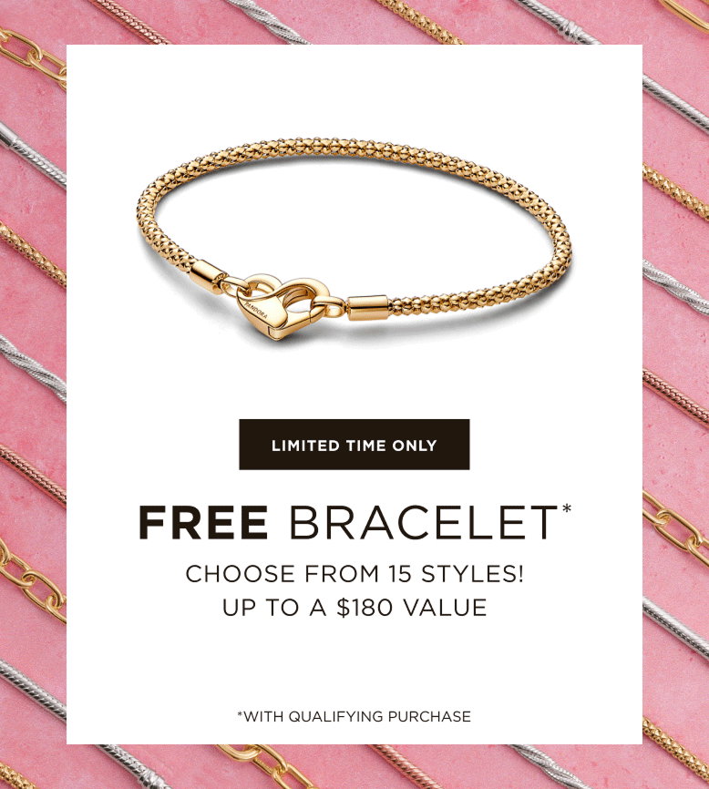 Free Bracelet with qualifying spend