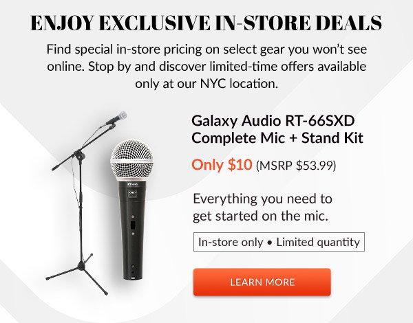 Galaxy Audio RT-66SXD Complete Mic + Stand Kit