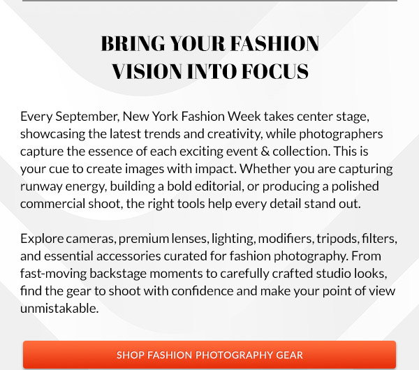 Shop Fashion Photography Gear