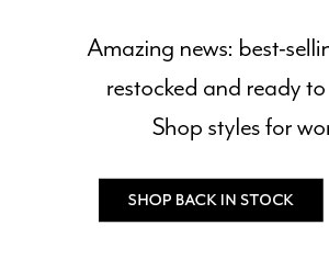 Shop Back in Stock