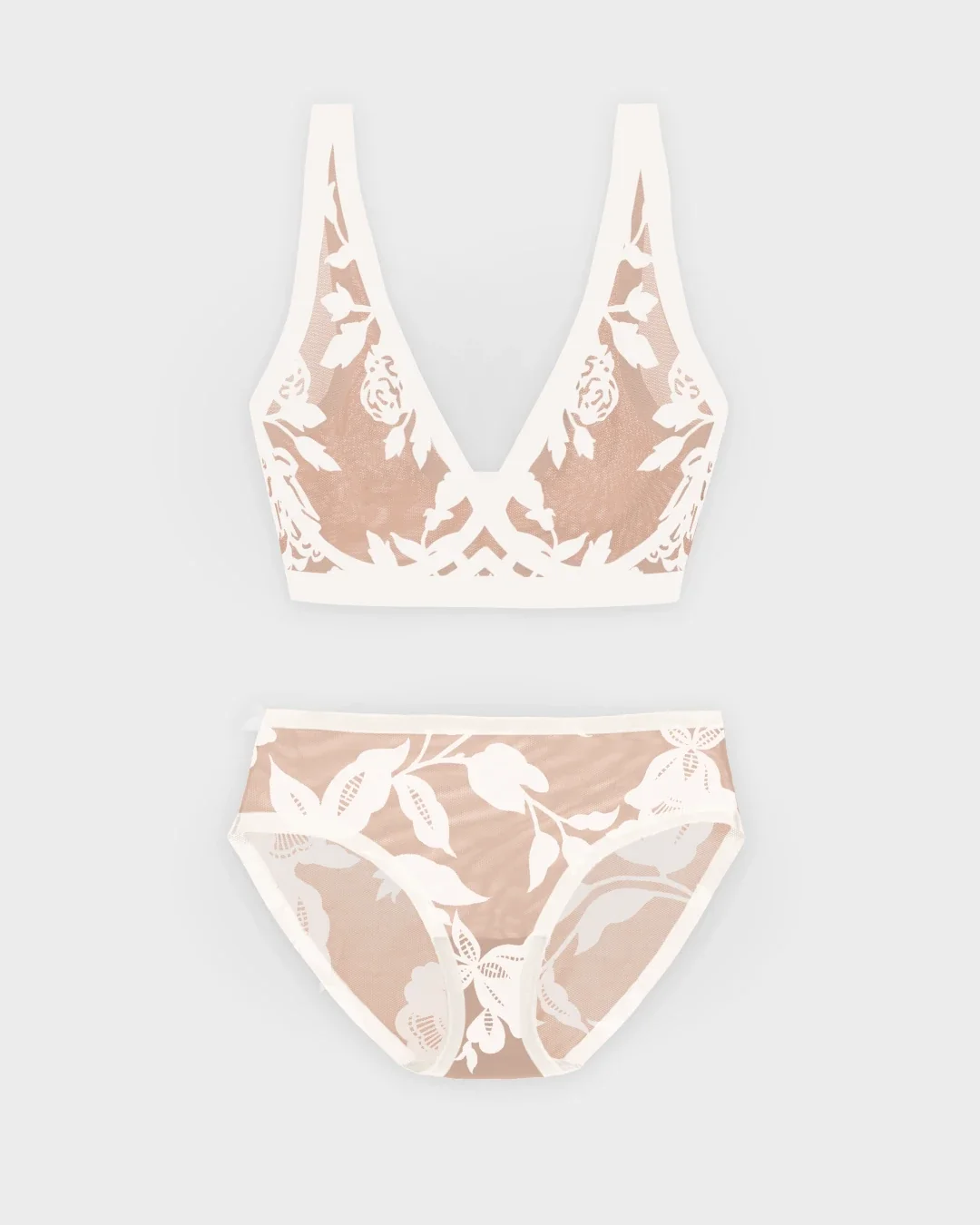 Image of Madam Lux Sheer Bralette and Brief Set