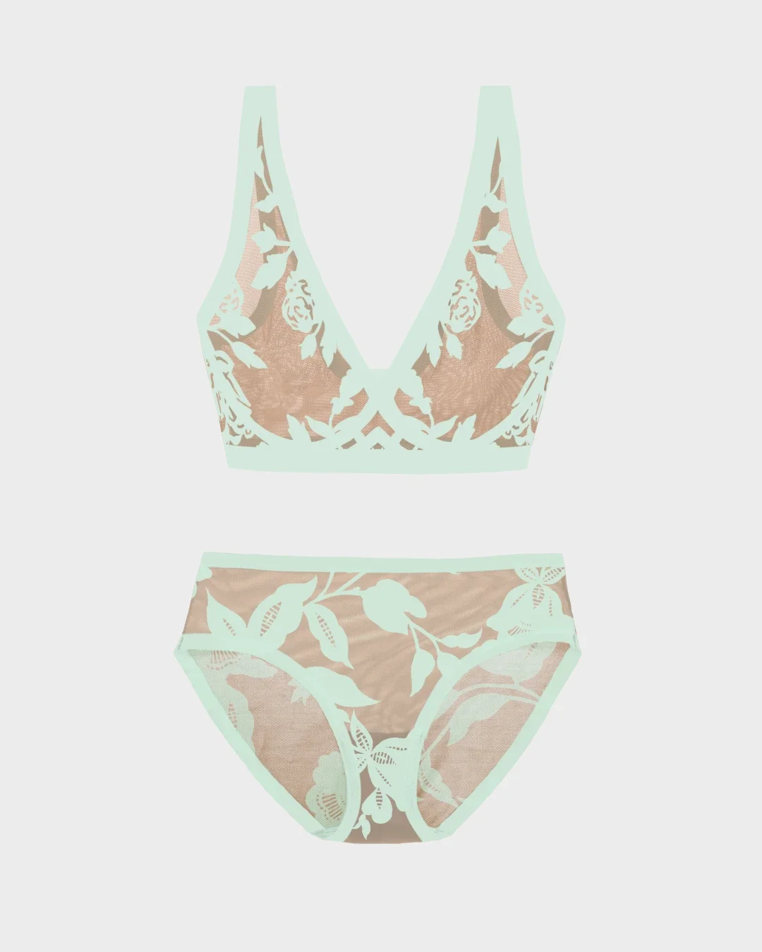 Image of Madam Muse Sheer Bralette and Brief Set
