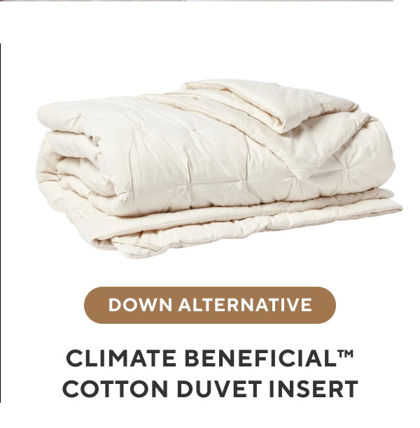 Down Alternative Climate Beneficial Cotton Duvet Insert
