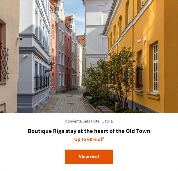 Boutique Riga stay at the heart of the Old Town