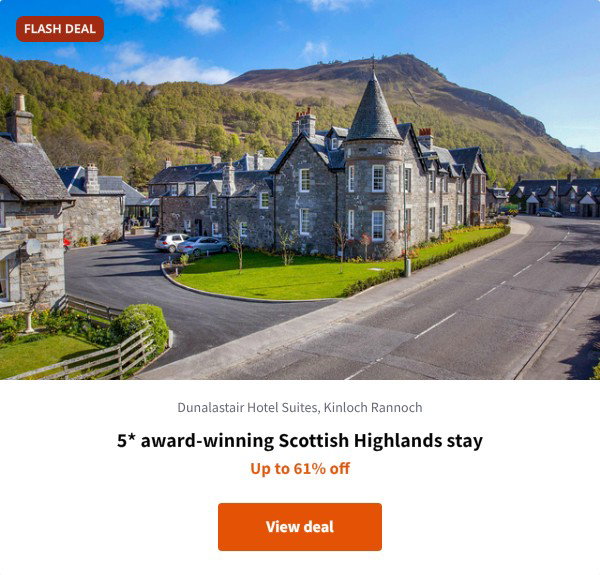 5* award-winning Scottish Highlands stay
