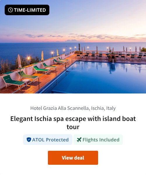 Elegant Ischia spa escape with island boat tour