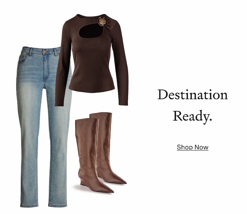Rib Knit Top with Tiger's Eye Hardware