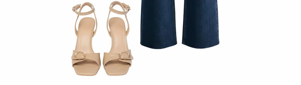Augusta Buckled Toe Band Chunky Heel