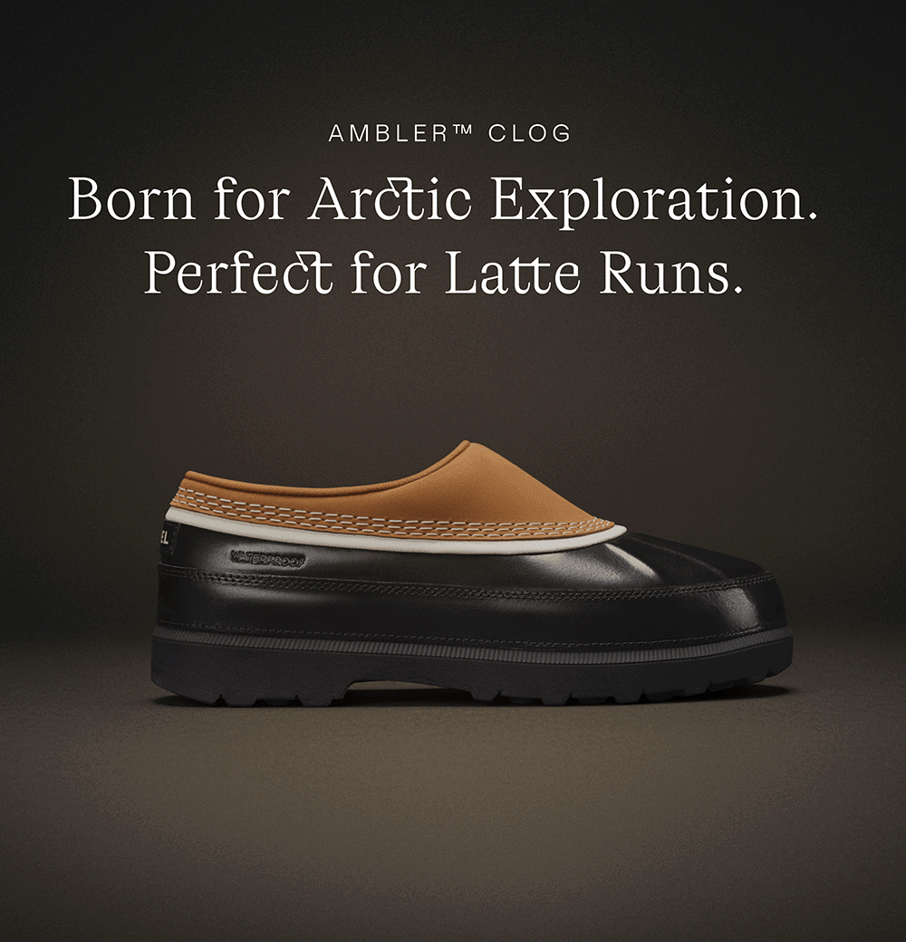 Born for Artic Explortation. Perfect for Latte Runs. Ambler™ Waterproof Clog