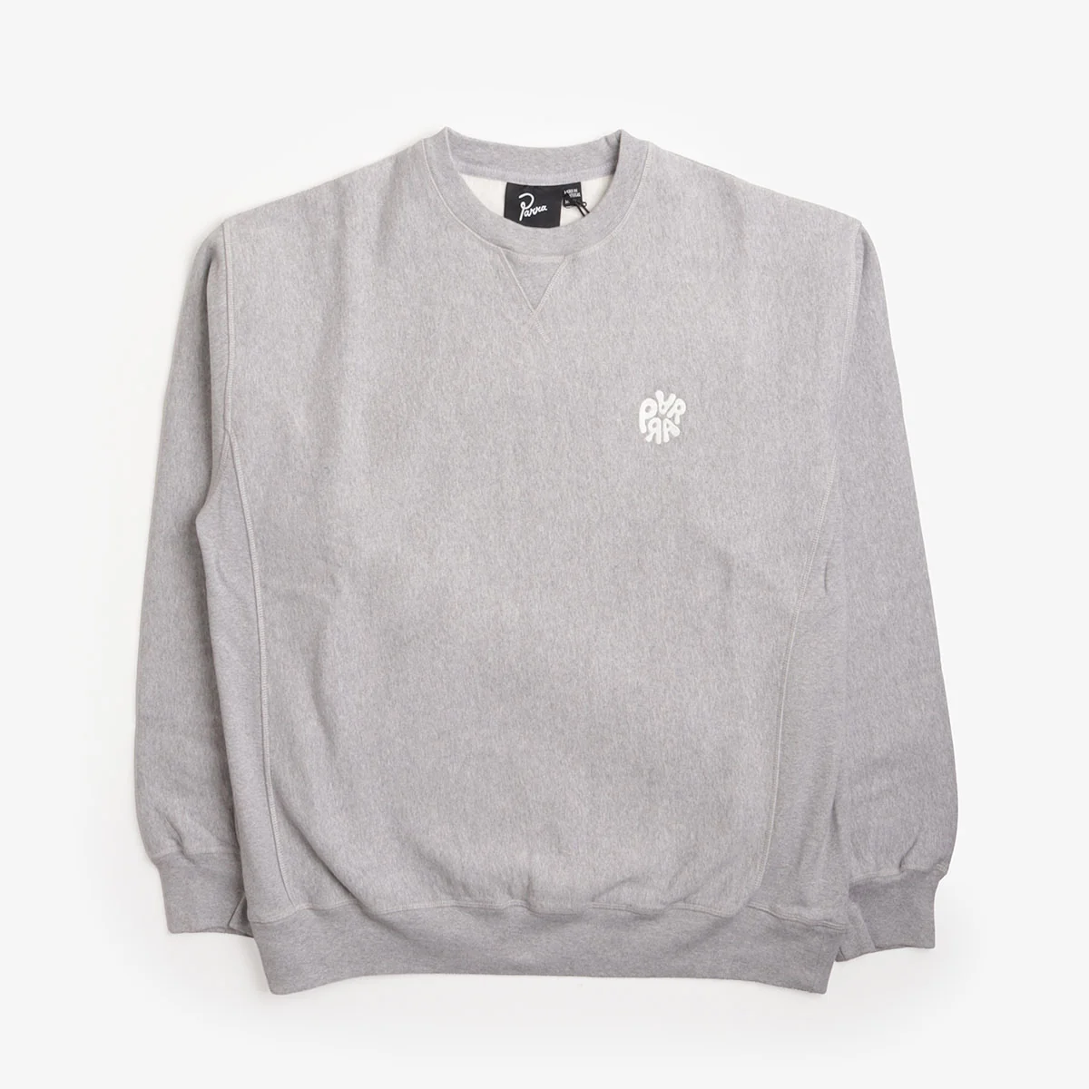 By Parra Balloon Logo Cross GRsin Crewneck Sweatshirt at Urban Industry Store 