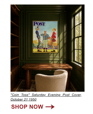 "Coin Toss" Saturday Evening Post Cover, October 21,1950