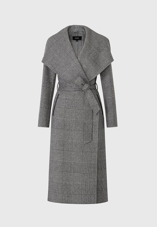 MAI Double-face wool wrap coat