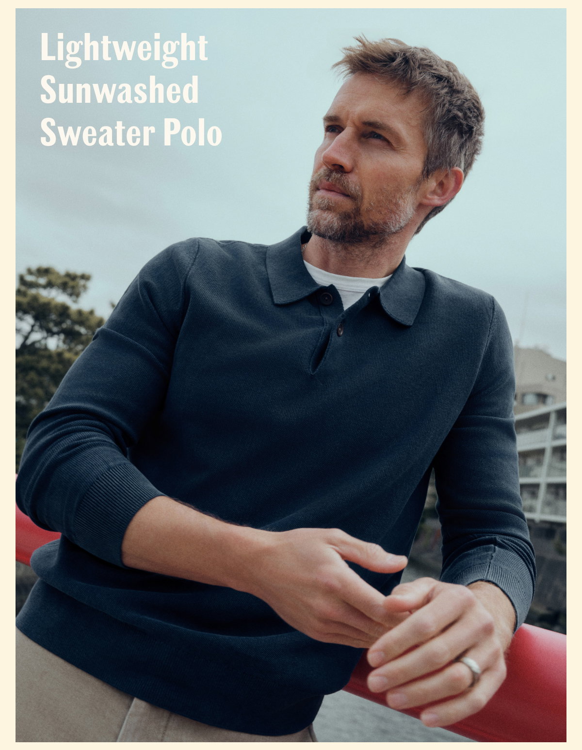 Lightweight Sunwashed Sweater Polo