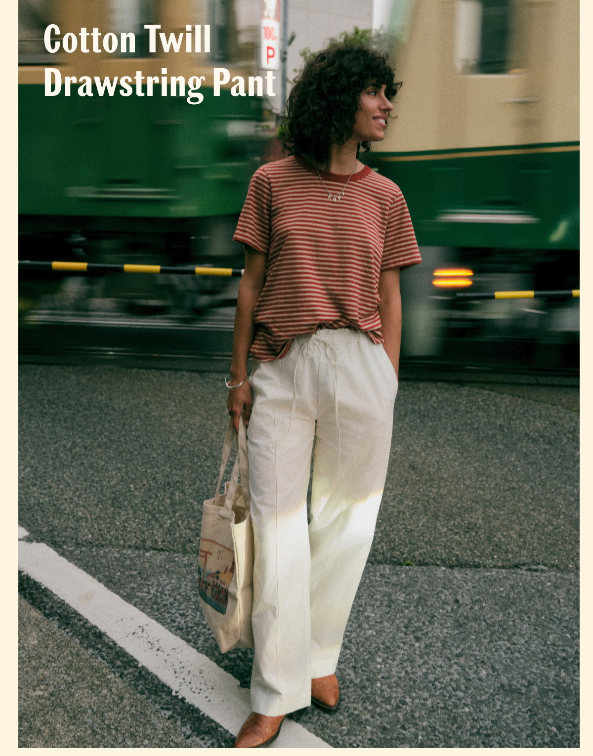 Cotton Twill Drawstring Pant