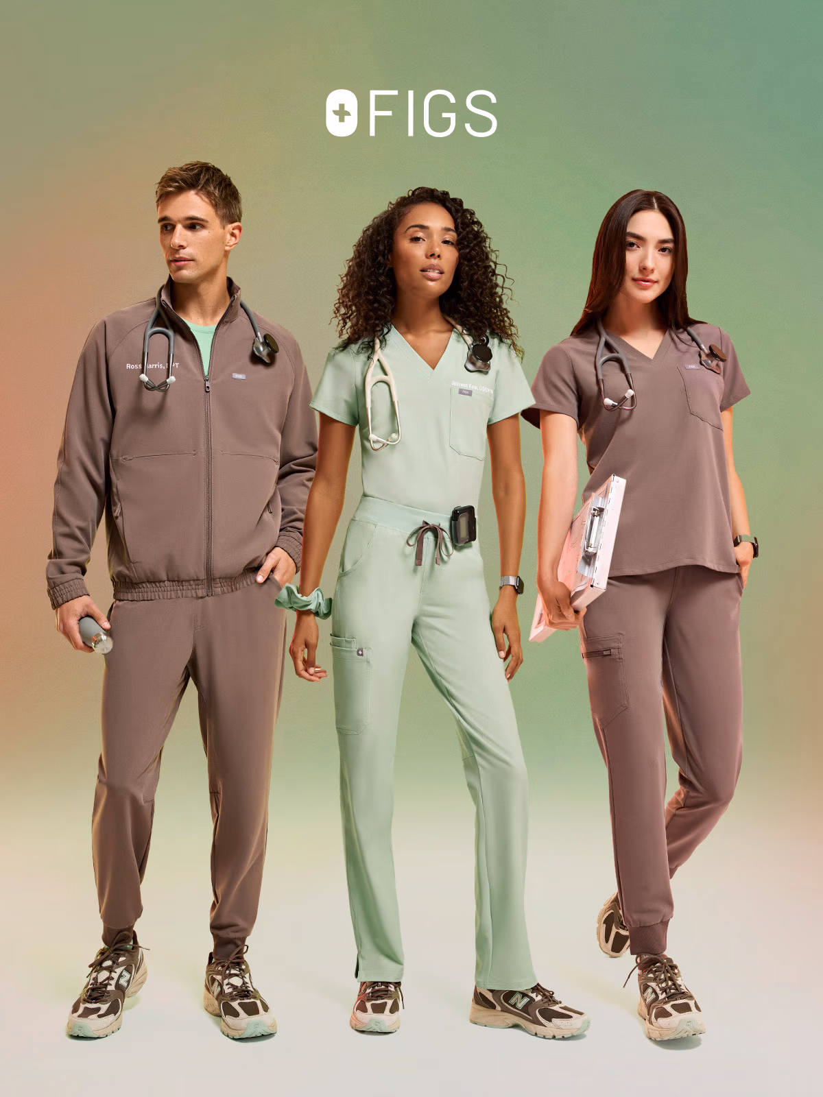 Best-selling Core scrubwear in crisp NEW Sagewater and much-loved Smokey Taupe. Locking in never looked so good. 