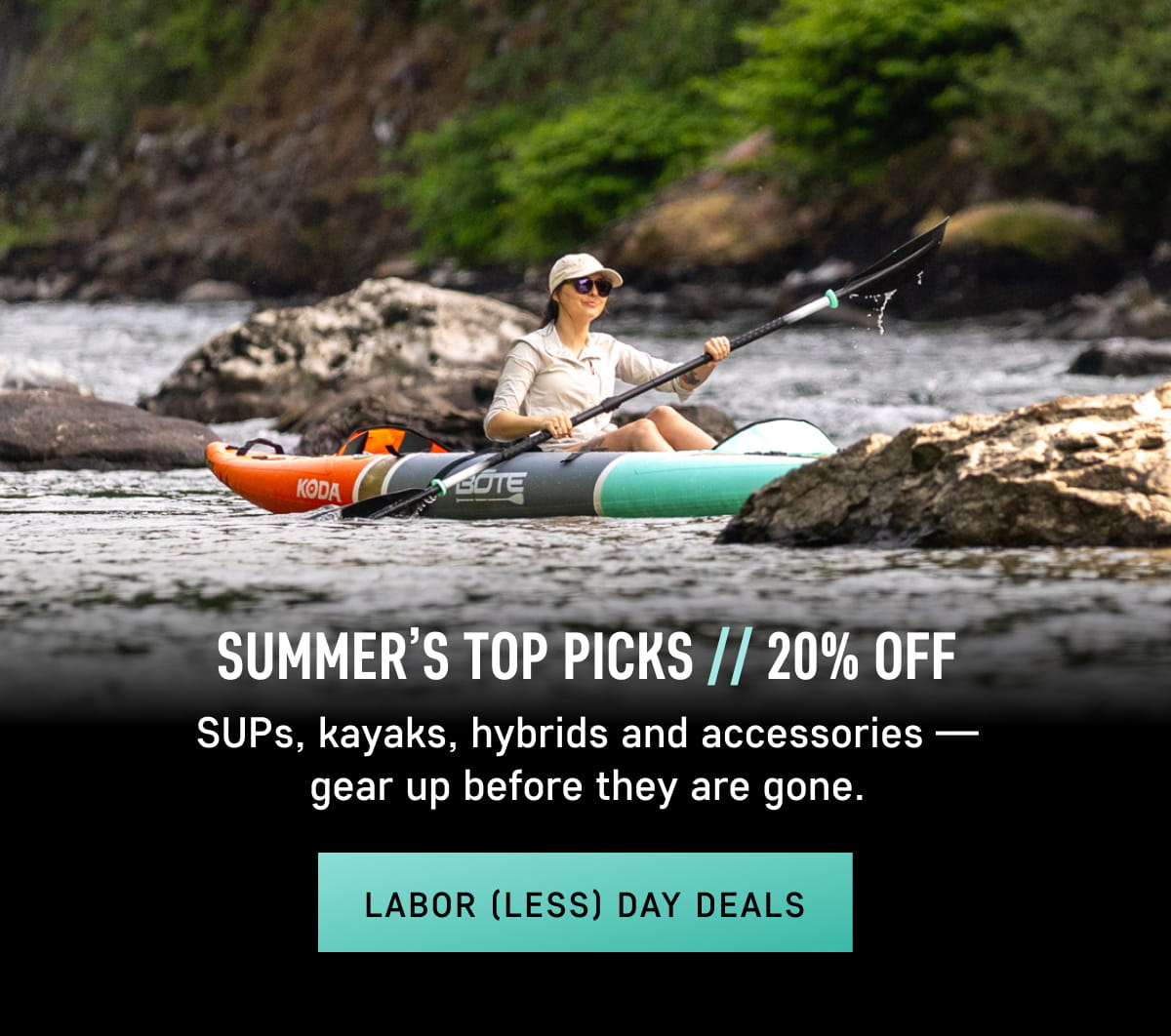 Shop SUPs, Kayaks, Hybrids, and More