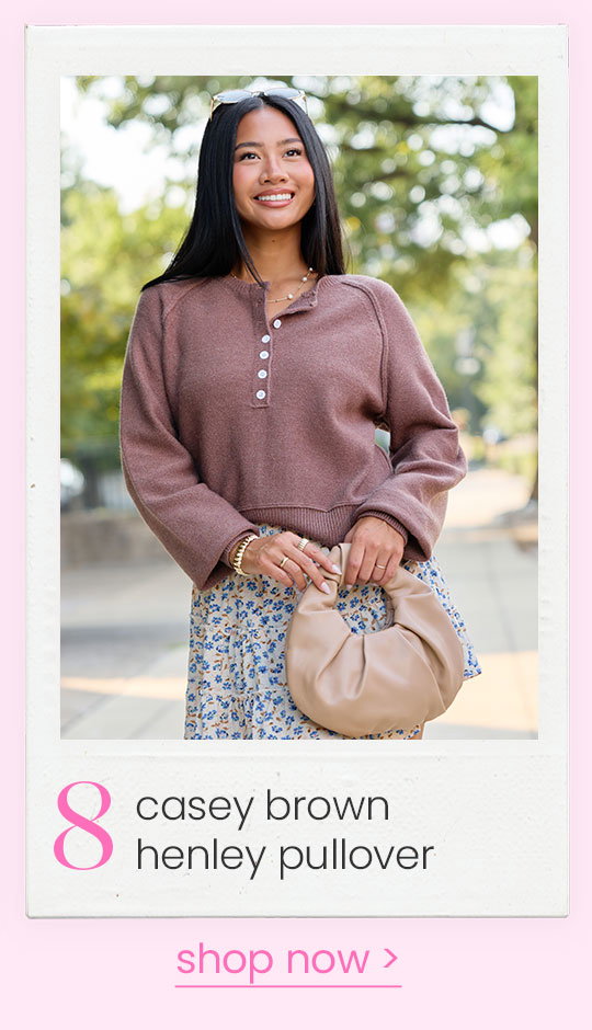 casey brown henley pullover