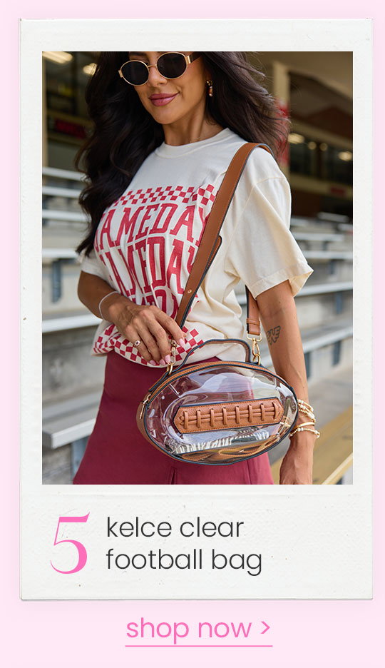 kelce clear football bag