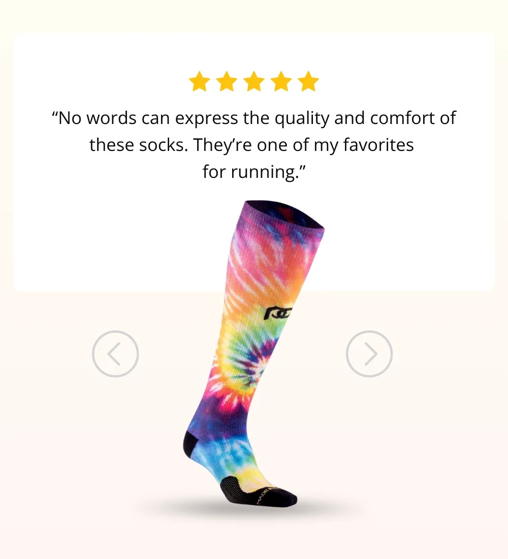 “No words can express the quality and comfort of these socks. They’re one of my favorites  for running.”