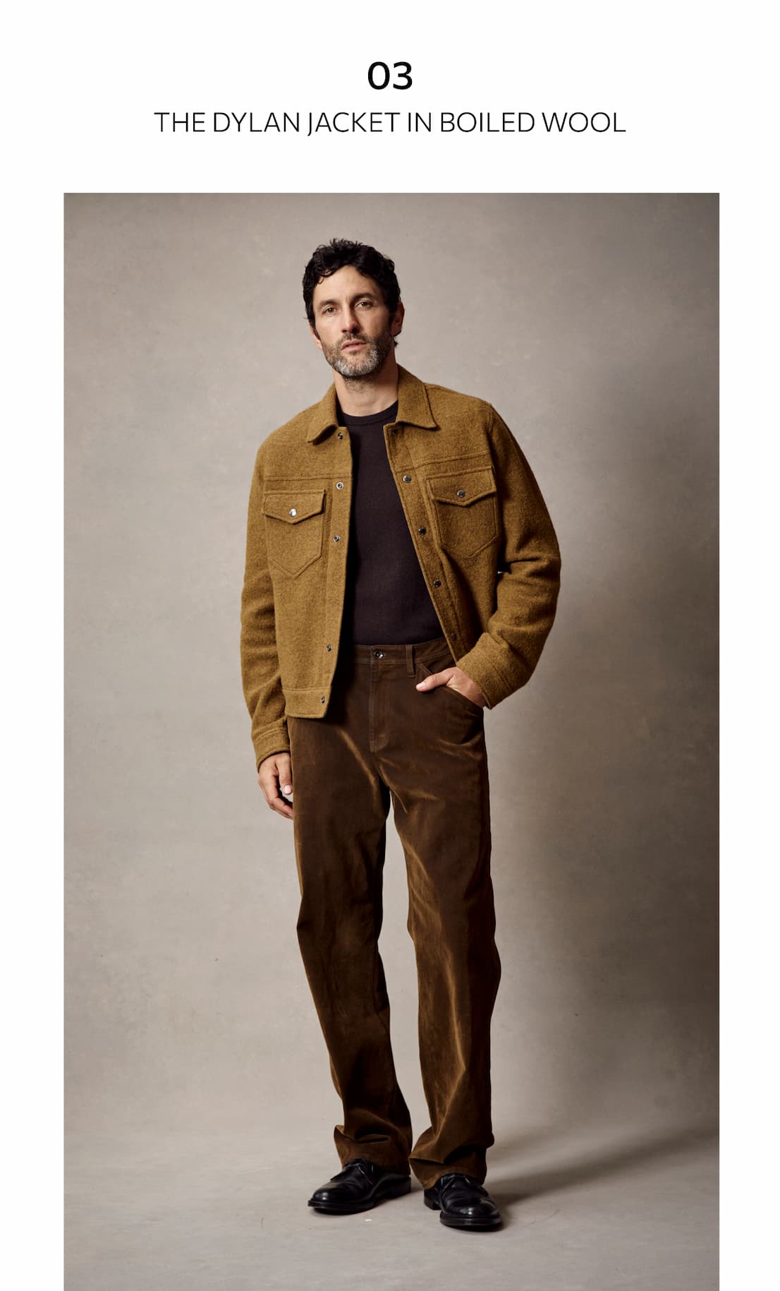 SHOP THE DYLAN JACKET IN BOILED WOOL