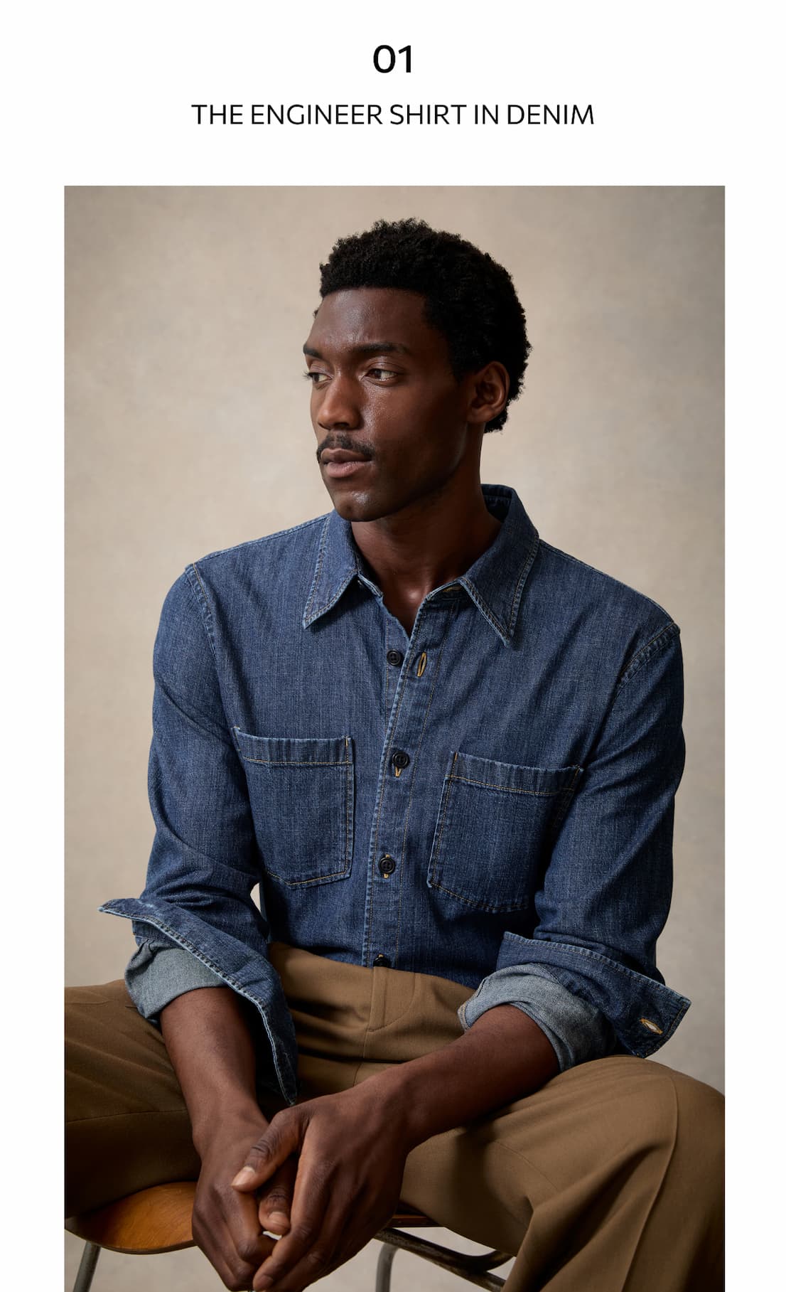 SHOP THE ENGINEER SHIRT IN DENIM