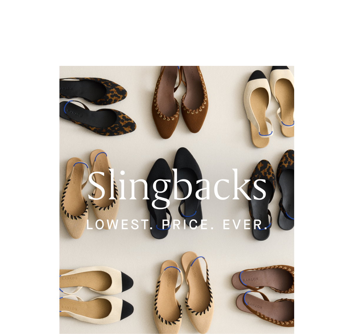 Slingbacks lowest. price. ever.