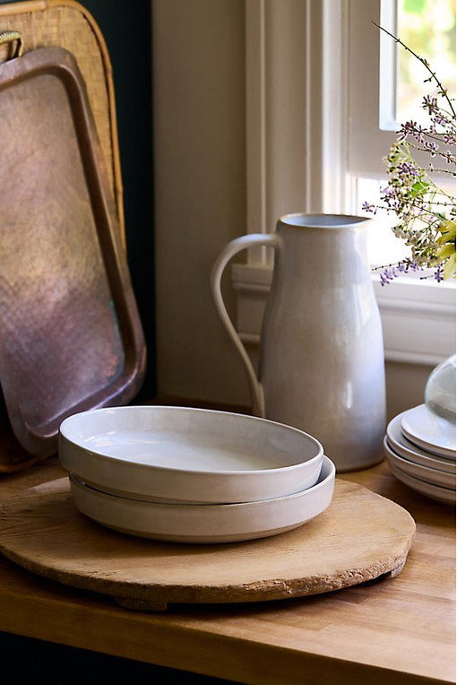 Rowen Portuguese Stoneware Low Bowls, Set of 4