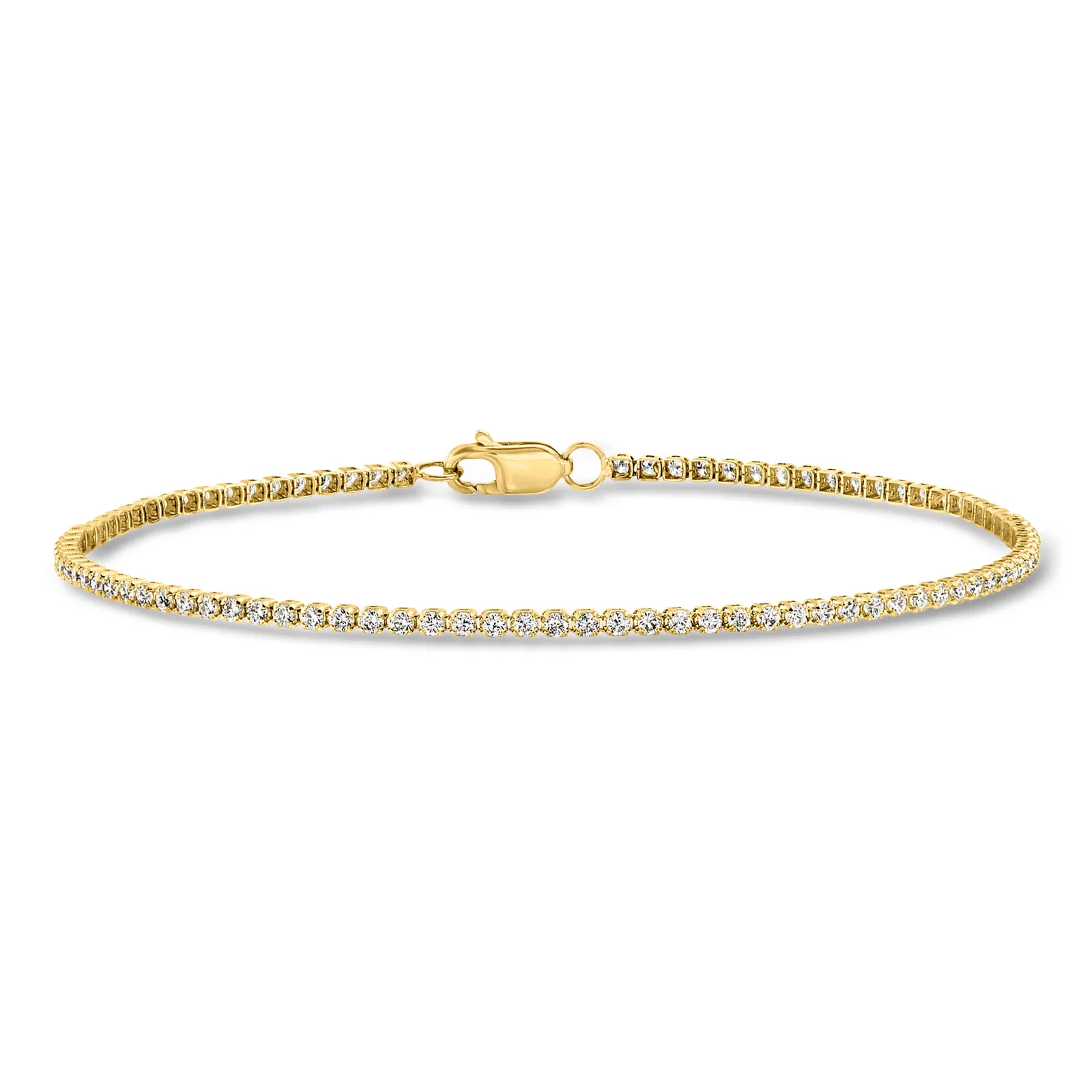 Shop 1.00 ct. t.w. Lab-Grown Diamond Tennis Bracelet in 14kt Yellow Gold