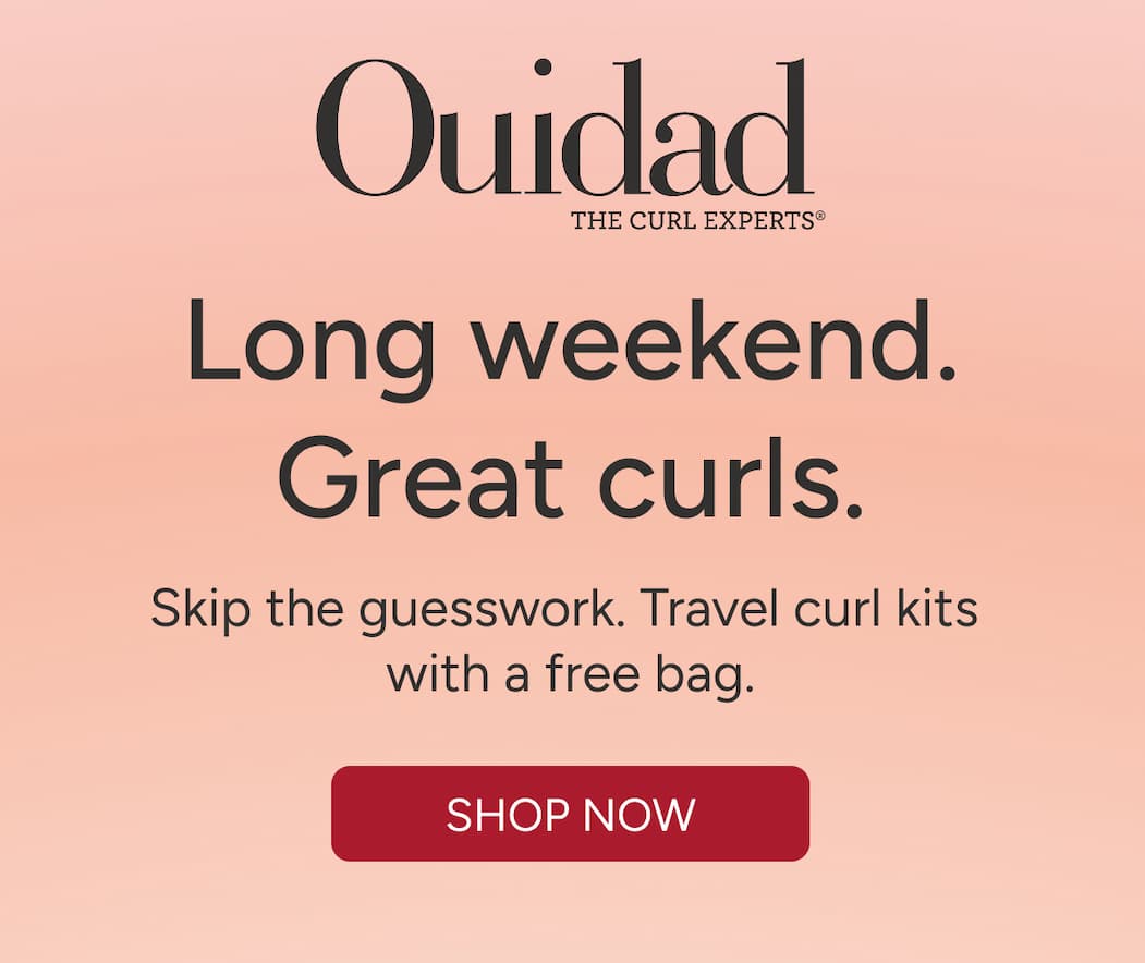 Long weekend. Great Curls - Skip the guesswork. Travel curl kits with a free bag. - Shop Now
