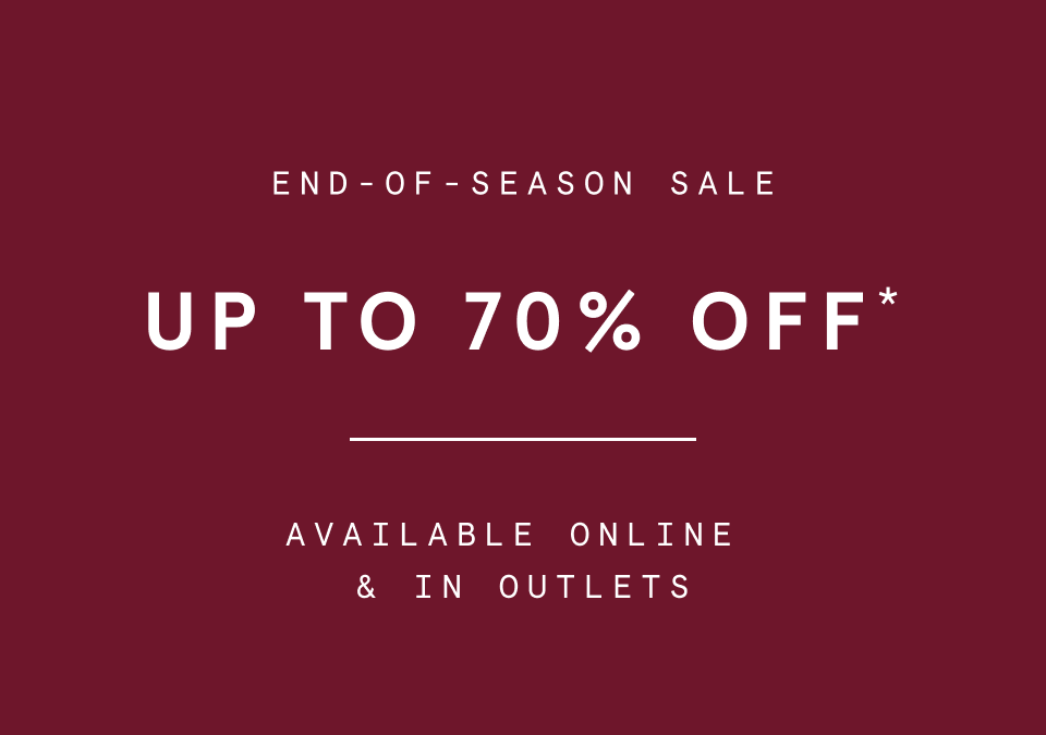 End of season sale - Up to 70% off!