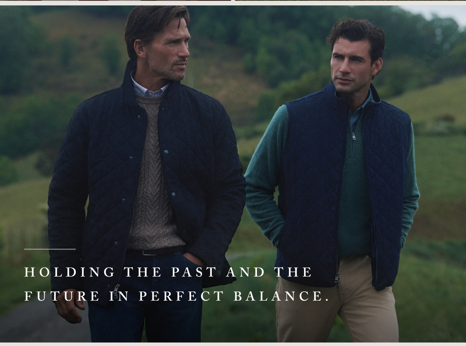 Holding the past and the future in perfect balance.