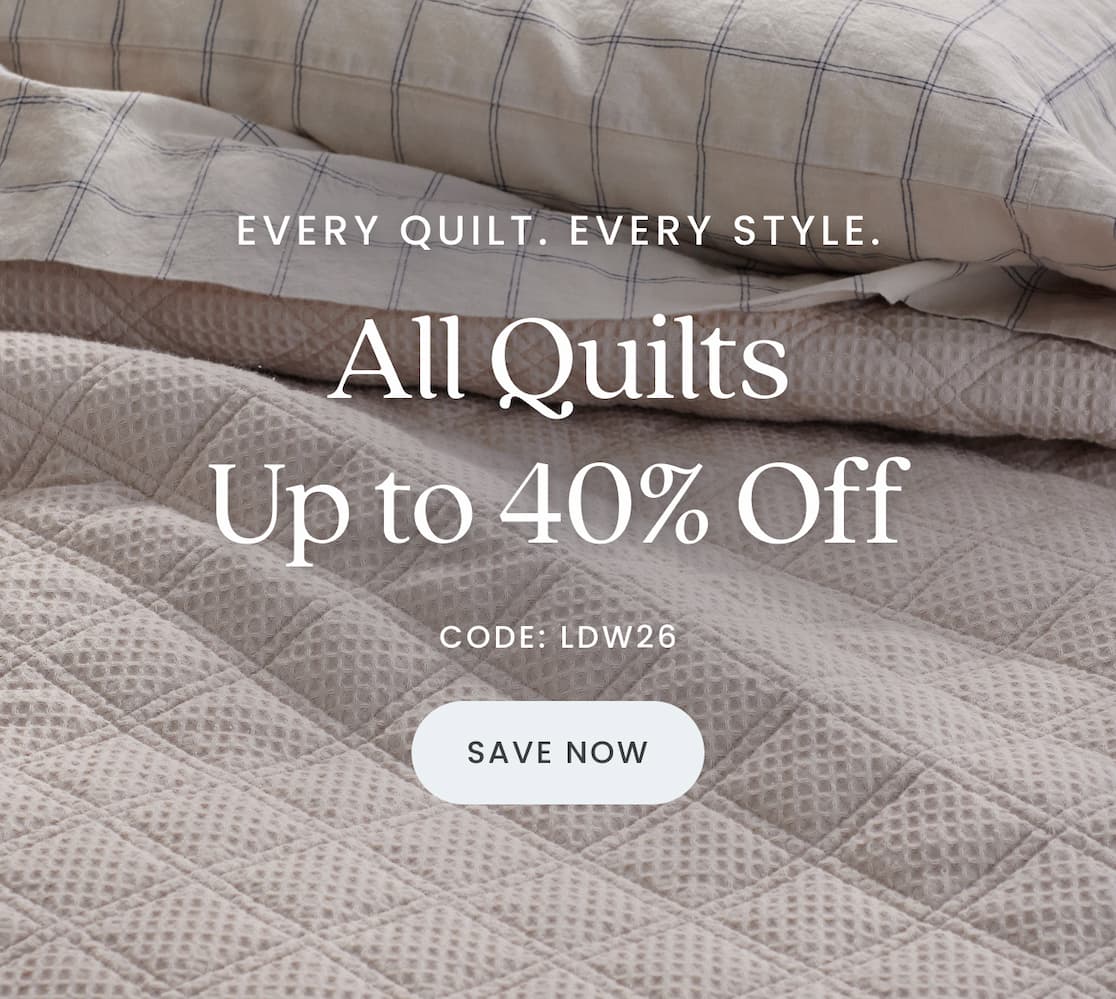New quilts. Classic quilts. All 30% off.