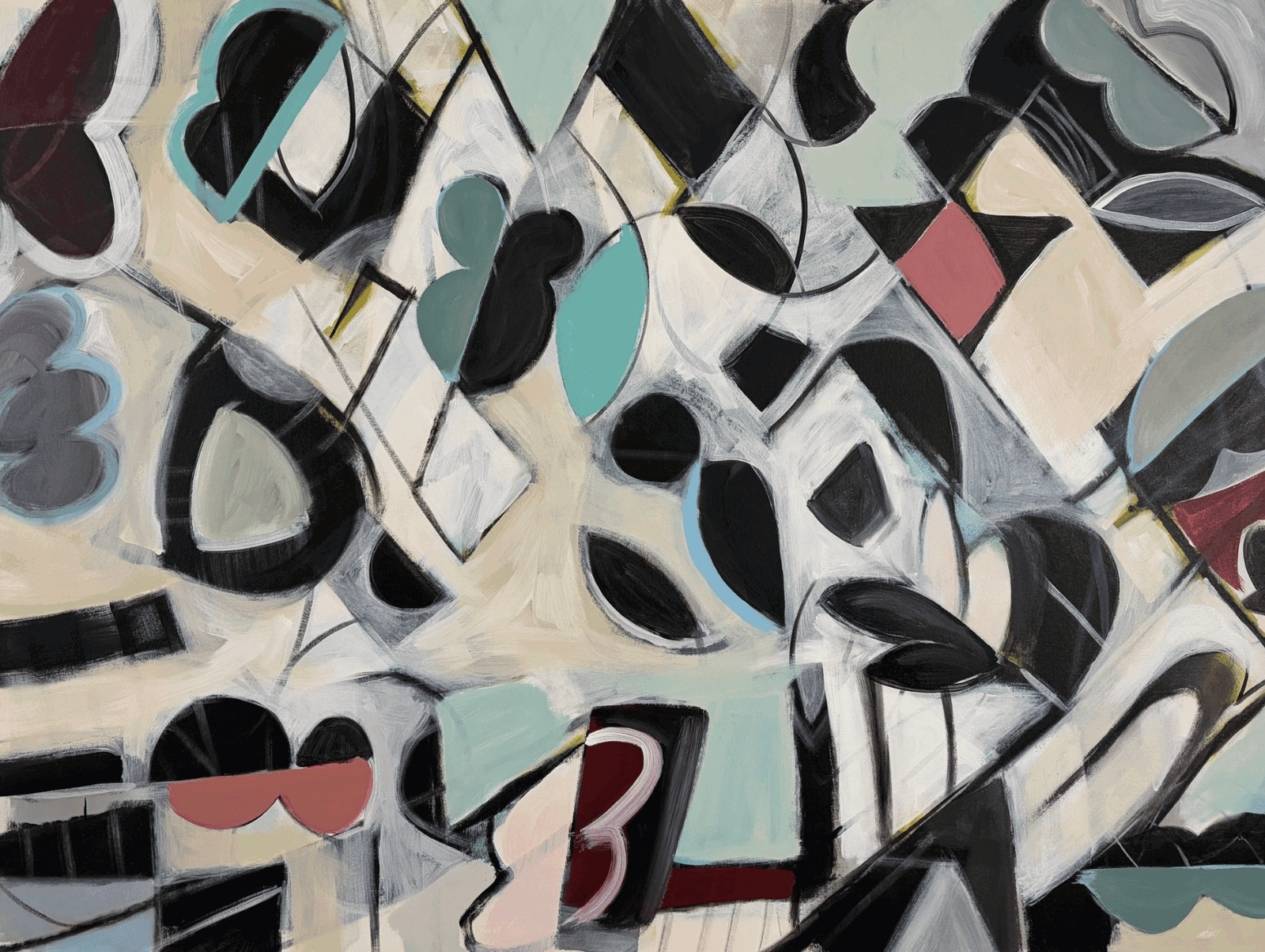 Cubist style painting
