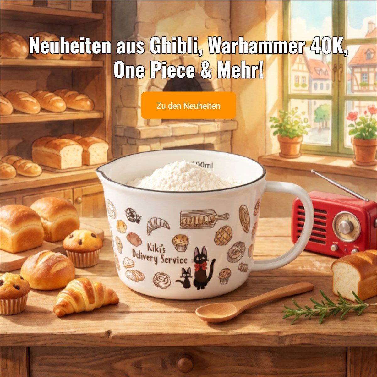 Neuheiten aus Ghibli, Warhammer 40K, One Piece & Mehr!