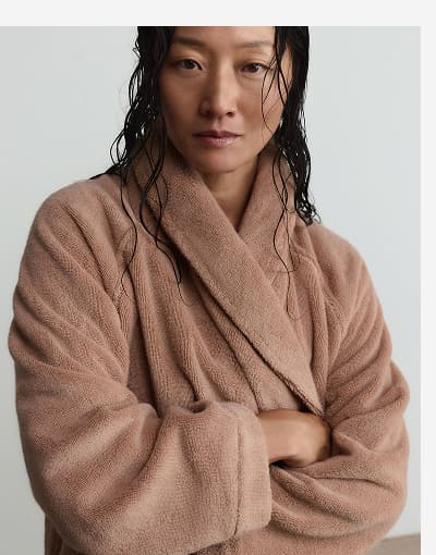 shop new colors in plush robe