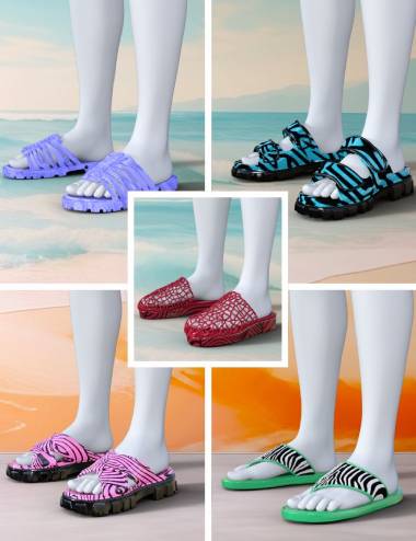 TIN Summer Beach Sandals for Genesis 9