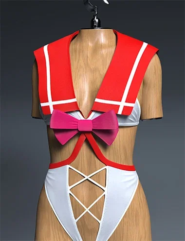 dForce GN Sailor Bodysuit for Genesis 9 and 8 Female